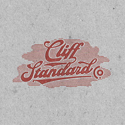 Cliff Standard Logotype badge design branding illustration logtype t shirt design typeface vintage vintage badge vintage design